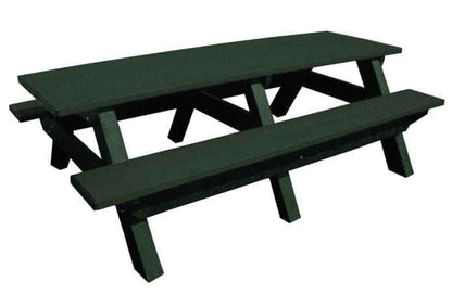 Deluxe 8′ Recycled Plastic Picnic Table for Eco-Friendly Outdoor Seating