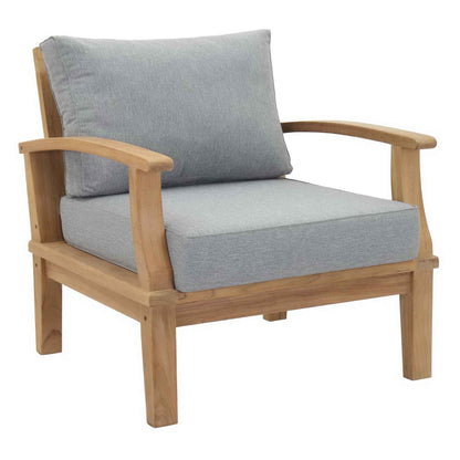 Patio Elegance Outdoor Lounge Set - Marina 9-Piece Teak Collection by Modway