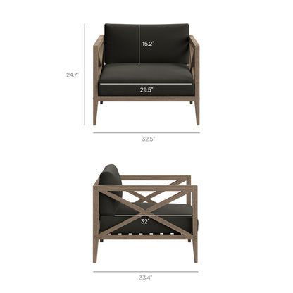 Northlake 5-Piece Outdoor Patio Teak Wood Furniture Set by Modway