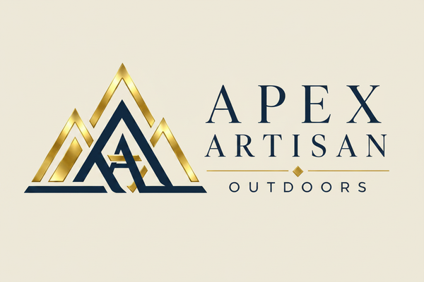 Apex Artisan Outdoors logo with matching header background