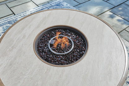 Rainier Ranch - Round Fire Pit Table - Beige